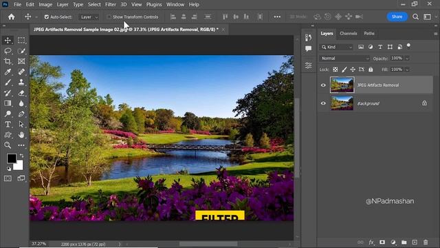 JPEG Artifacts Removal in Photoshop! смотреть онлайн