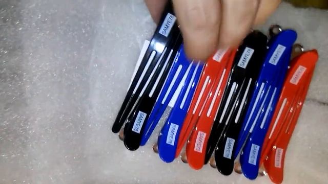 Пластиковые заколки-прищепки Aluminum Plastic Professional Hairdressing Hair Grip смотреть онлайн