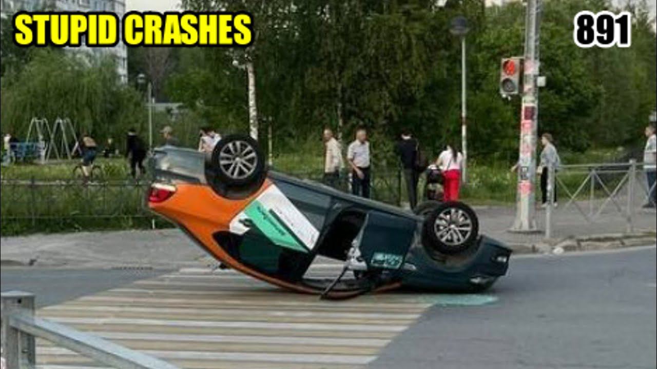 Stupid crashes 891 June 2024 car crash compilation смотреть онлайн