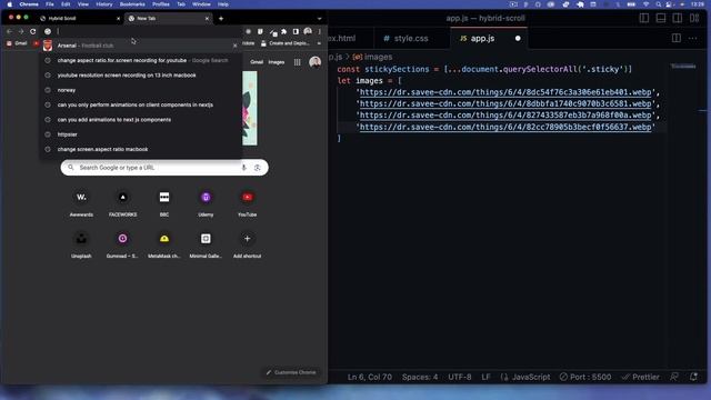 JavaScript: Implementing Horizontal and Vertical Scrolling on a Single Webpage смотреть онлайн