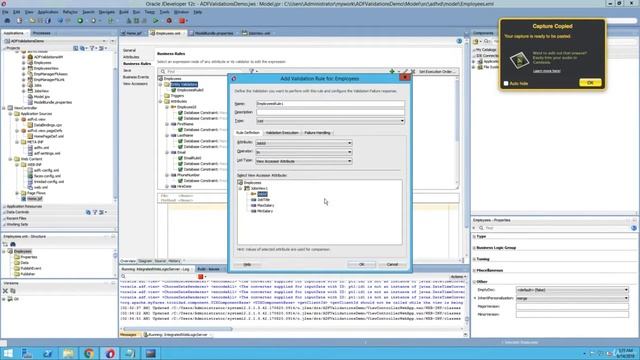 Perform Validations in ADF - Oracle ADF 12C for Beginners смотреть онлайн