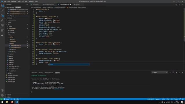 Create the Twitch UI with ReactJS - Part 5: Search Bar смотреть онлайн