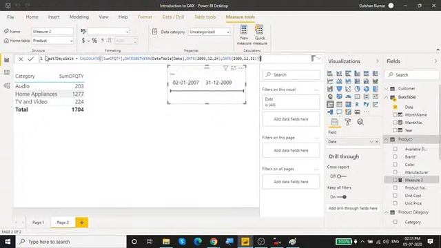 Webinar on How CALCULATE Function Modify Filter Context in Power BI | DAX for Power Pivot in Hindi смотреть онлайн
