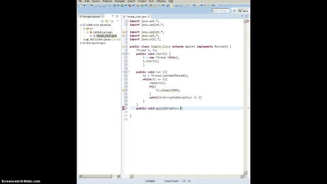 Java Clock Tutorial смотреть онлайн