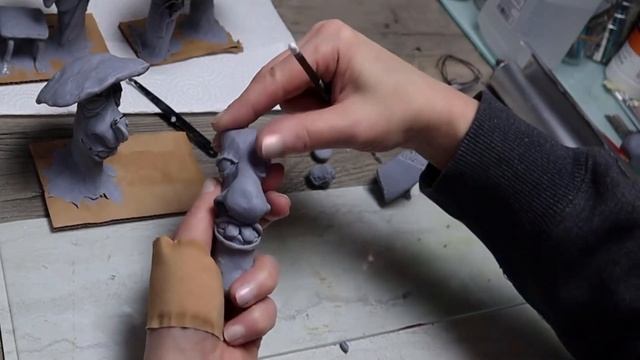 DIY How to make clay mushroom faces / Mushroom people / Clay mushroom tutorial / DIY polymer clay смотреть онлайн
