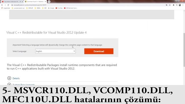 DLL HATASI NASIL DÜZELTİLİR - DLL HATASI ÇÖZÜMÜ (msvcp140.dll,api-ms-win-crt-runtime-l1-1-0.dll) смотреть онлайн