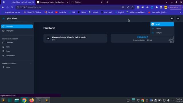 ?GENIAL!!! ?Laravel Filamentphp, plugin ?CAMBIO DE IDIOMAS ⛴️Language-switch y subimos proy a githu смотреть онлайн