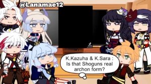 Inazuma react to Raiden Shogun/Ei {Julisa} (Read pin com)