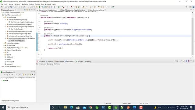 8.Microservices and Spring Security - Encrypt User Password (BCryptPasswordEncoder) смотреть онлайн