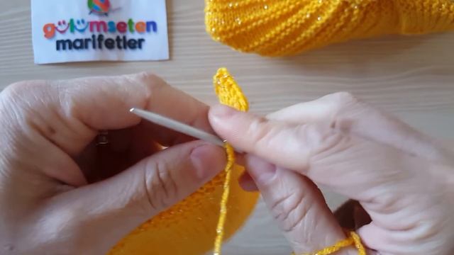 Karpuz Bot Patik Yapımı / En Kolay Karpuz Patik Yapımı / Bayan Patik Modelleri / İki şiş Örgü Patik