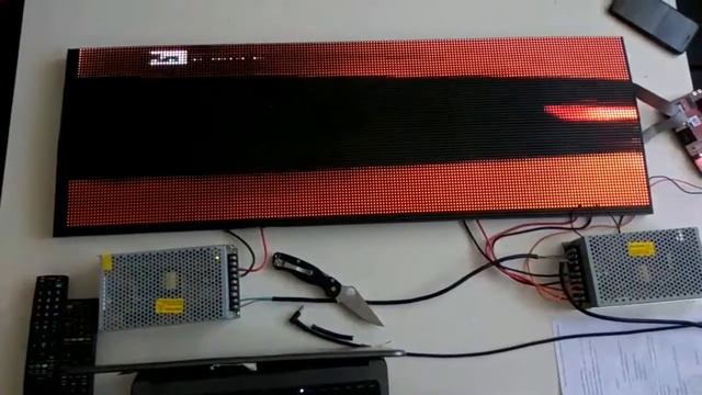 Тест светодиодных модулей Р5 RGB 32*16 смотреть онлайн
