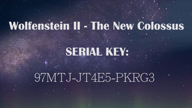 Wolfenstein II: The New Colossus - VALID MULTI LICENSE KEY смотреть онлайн