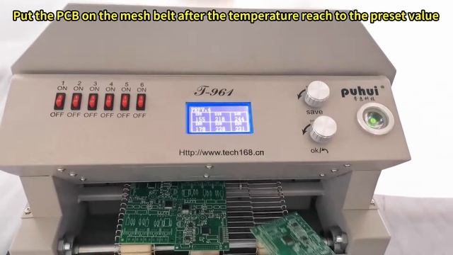 T-961 conveyor reflow oven смотреть онлайн