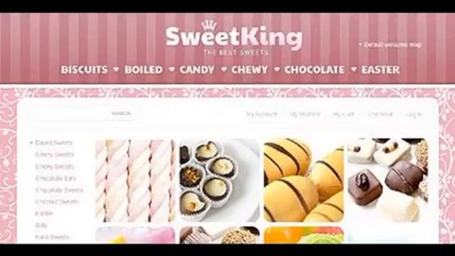 Preview White Sweet Shop Magento Theme by Delta TMT смотреть онлайн
