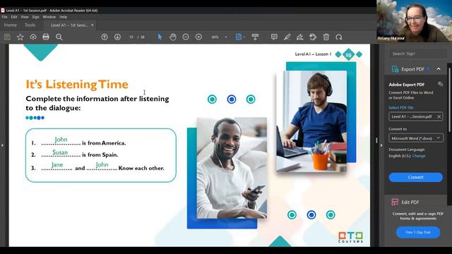 A2 CEFR Placement Test DEMO video Learn English with Teacher Melany TEFL ESL English Ages 12/13 смотреть онлайн