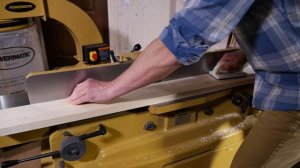 Как строгать четверть на фуговальном станке POWERMATIC