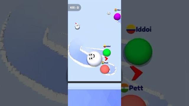 Snow Roll.io #2 - Gameplay All Levels смотреть онлайн