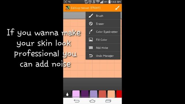 How to make Minecraft skins on android ! смотреть онлайн