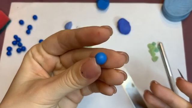 Серьги с черникой. Полимерная глина. Мастер-класс. Своими руками смотреть онлайн