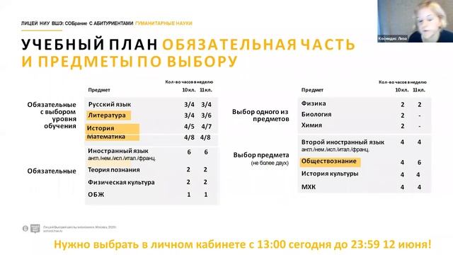 Собрание с рекомендованными к зачислению — гуманитарные науки