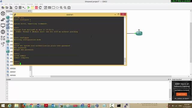 GNS3, Virtual Box, Native IOS, IOS XR, SRX (All in One) "Part2" смотреть онлайн