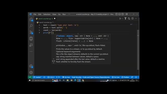 Create a Word Counter With Python | Python project word counter | Python project for beginners смотреть онлайн