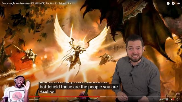 HUMANITY IS SCARY! | Every single Warhammer 40k Faction Explained Part 1 Reaction смотреть онлайн