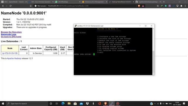 LVM integration to Hadoop using fully automatic python script смотреть онлайн