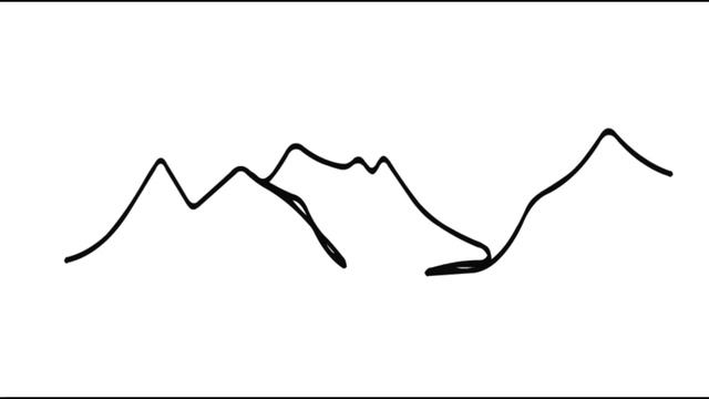 How To Draw Mountain Very Easy Drawing Painting смотреть онлайн