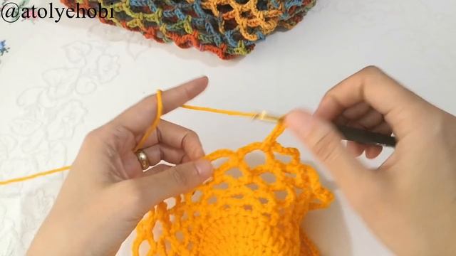 En Kolay File Alışveriş Çantası Yapımı /
Crochet Market Bag Tutorial (Eng. Subt.)