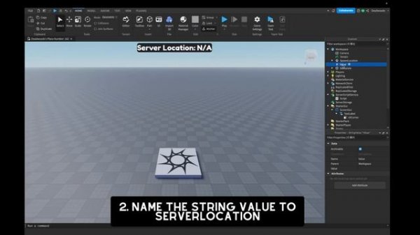 How to make a Server location UI on Roblox Studio
