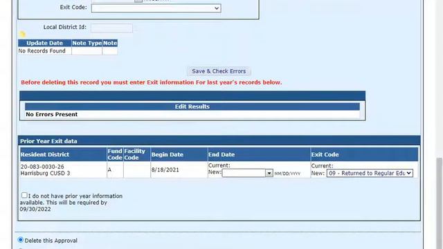 How To delete a student and enter exit code information смотреть онлайн