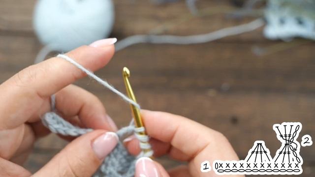 Всего 2 ряда для повтора, узор Песочные часы ⌛ вяжется крючком очень просто и быстро! смотреть онлайн