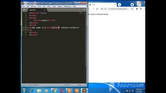 span tag in html | how to use span tag in html and css | span tag by Tehseen sir | HTML5 complete t смотреть онлайн