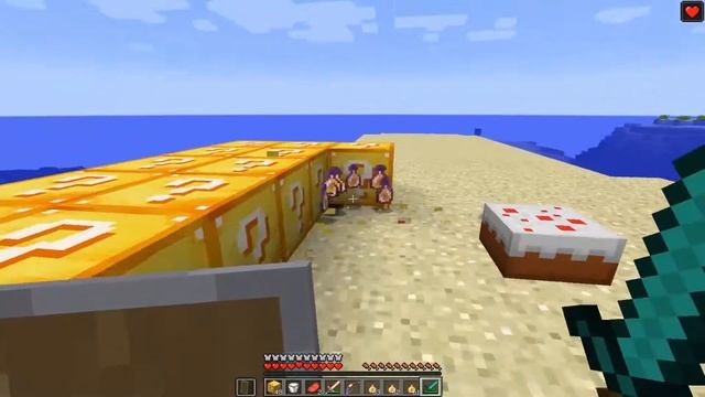 Minecraft Обзор мода Lucky Block 1.10.2 смотреть онлайн