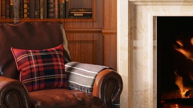 Релакс камин отдых в кабинете у камина смотреть онлайн
