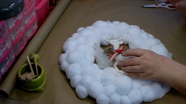 Snowball Christmas Wreath/Dollar Tree Snowball Wreath/How to Make a Snowball Wreath/Winter Wreath смотреть онлайн