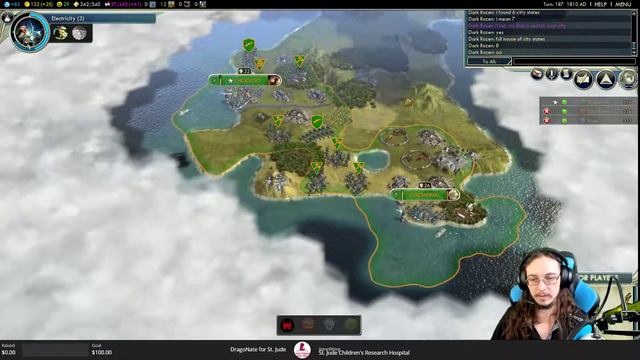 Civ V 3-way free for all! смотреть онлайн