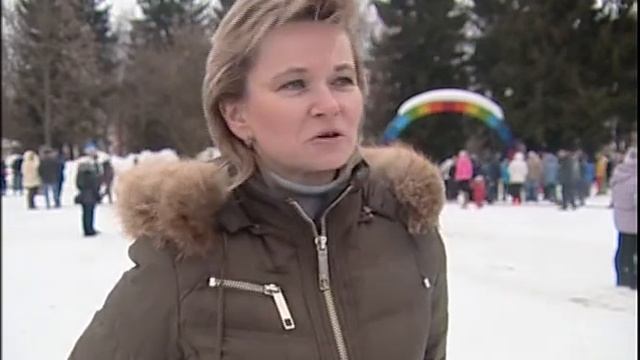 Как на Масленице в Нахабино Дедов-самовар чаем угощал! смотреть онлайн
