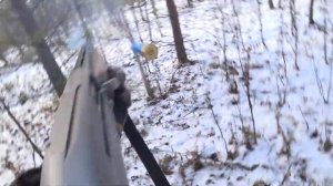 Охота на зайца! Удачные моменты и выстрелы.