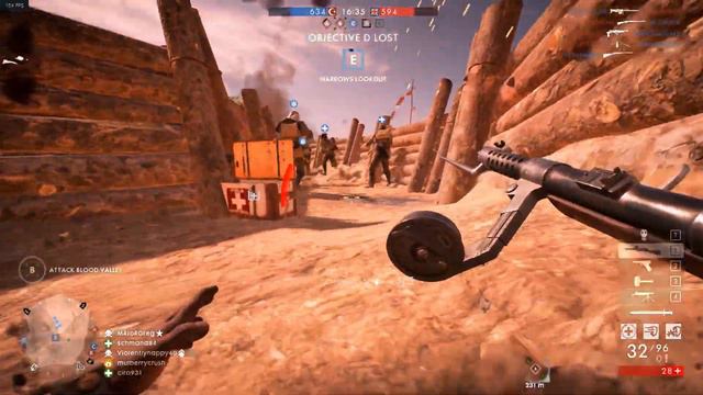 Battlefield 1 Achi Baba Conquest 1080p Low Quality GTX 970 FPS смотреть онлайн