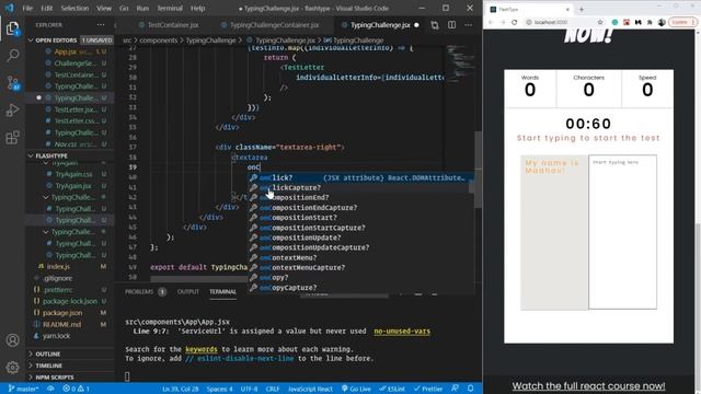React Mega Tutorial - Project 2, Part 18 | Handling the User Input смотреть онлайн