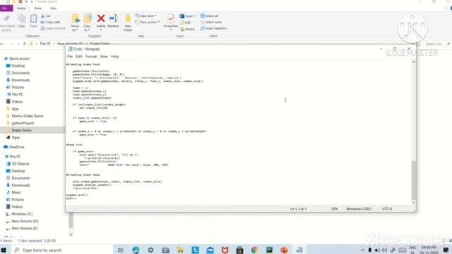 How to create a snake game in Python (pygame) + source code?| It's My Technology - हिन्दी में смотреть онлайн