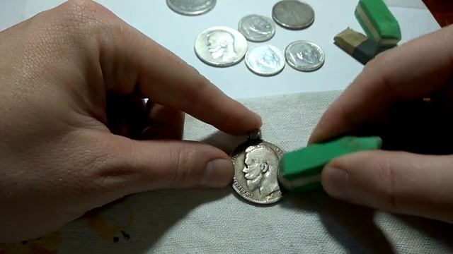Простая чистка серебряных монет смотреть онлайн
