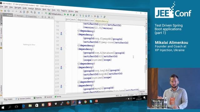 Test Driven Spring Boot applications, part 1 (Mikalai Alimenkou, Founder and Coach at XP Injection) смотреть онлайн