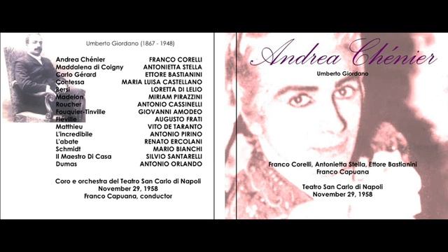 Franco Corelli Andrea Chenier Live 1958 Napoli (Teatro San Carlo) смотреть онлайн