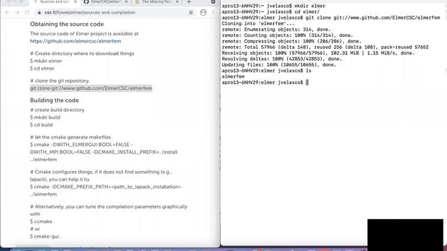 Elmer compilation on macOS using Homebrew смотреть онлайн