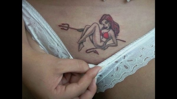 ЖЕНСКИЕ ТАТУИРОВКИ НА ИНТИМНЫХ МЕСТАХ | ЦВЕТНЫЕ ТАТУИРОВКИ |