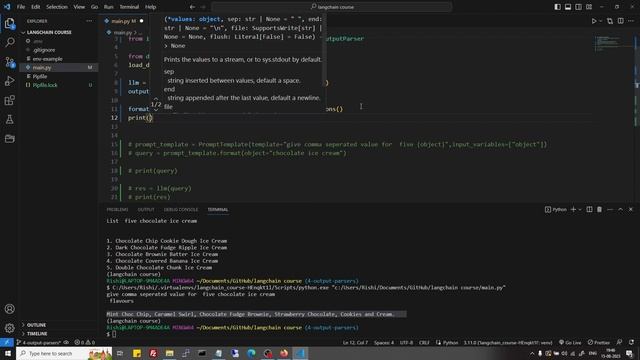 LangChain Output Parsers Basics - CommaSeperatedListOutputPaser смотреть онлайн