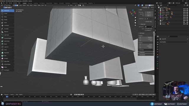 BLENDER 3D | УРОК 17 | Inset